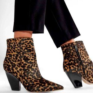 Tory Burch Genuine Calf Hair Pointed Toe Lila Bootie Women’s Size 7.5